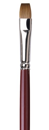 da Vinci Oil & Acrylic Series 1810 Oil Paint Brush, Bright Kolinsky Red Sable, Size 10 (1810-10)