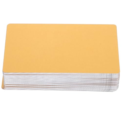 200pcs Blank Aluminum Business Cards Engraving DIY Metal Name Cards Gold 8.6x5.4cm