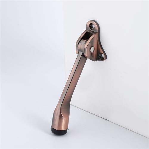 BUXGWLCH Zinc Alloy Door Top Foot Pedal Rubber Stopper Movable Collision