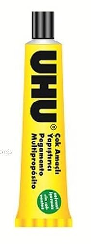 UHU Multi Purpose Transparent Adhesive Solvent Free 20 ML Pack of 20, 37995- NO: 12