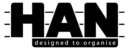 HAN i-Line Magazine File – 2 Pieces Elegant Modern High-End Magazine File for Notebooks, Magazines and Folders up to A4/C4 Format Transparent Transparent 16501-23