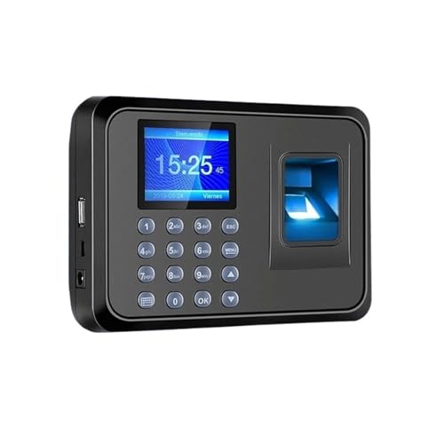 UMJIGF Fingerprint Time Clock, Fingerprint Attendance Machine Intelligent Biometric Fingerprint Time Attendance Machine Time Clock Recorder Device Employee,