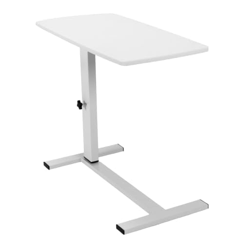 Bed Rolling Laptop Table with Wheels Pneumatic Lap Desks