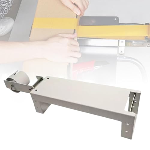LOUYENOUS Tabletop Package Roll Tape Dispenser Bench Tape Cutter Stainless Steel Packaging Parcel Tabletop Packing Box Sealing Machine