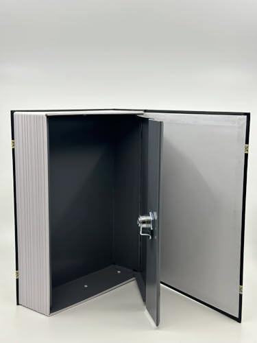 Secret Quran Safe with Lock - Portable Diversion Safe Box, Hidden Dictionary Book Safe, Small Quran Safe with Combination Lock, Ideal for Money & Valuables (7.08"x4.52"x2.15") Black Small