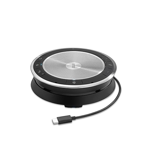 EPOS Expand SP 30+ (1000224) Portable Bluetooth Speakerphone - Instant Conferencing Anywhere - Sound-Enhanced - PC, Mobile Phone & Softphone Connection - Skype for Business Certified, Black