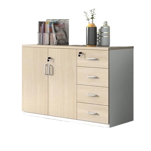 Cabinet File Cabinet Wooden Storage Cabinet Two Doors Four Storage Cabinets Data Storage Cabinet 4ft Office File Cabinet with Lock