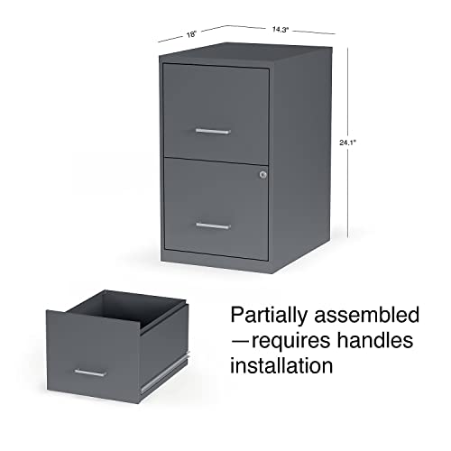 Staples Vertical File Cabinet, 2-Drawer, for Letter/Legal Files