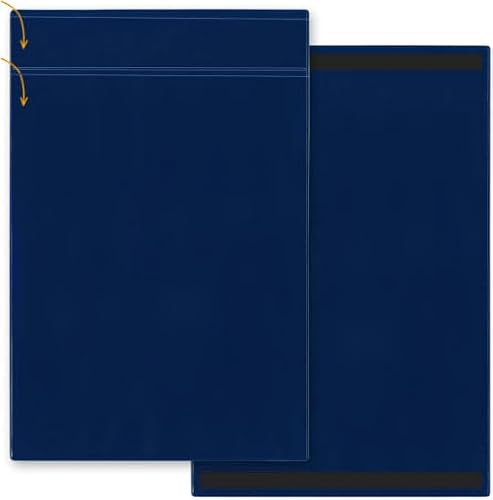 STORE SMART - 5-Pack Blue Document Holder with Title Pocket - Vertical - R2003PQBM-5