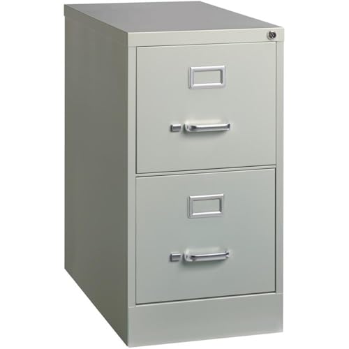Scranton & Co 2 Drawer Letter File Cabinet, Gray