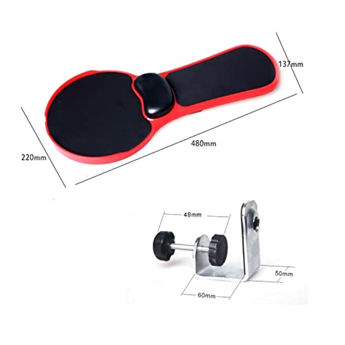 ALCKO Premium Adjustable Computer Wrist Rest Armrest - Desk and Chair Dual Purpose Attachable Home&Office Computer Arm Support