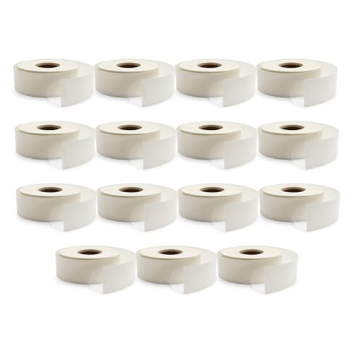 ChromaLabel 1 Inch Clear Perforated Wafer Seals, 1000/Roll, Case of 15