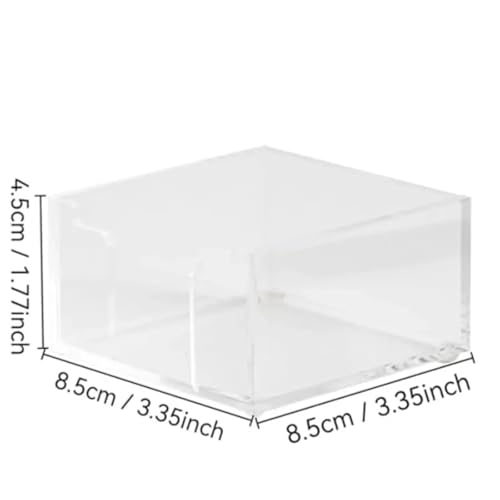 KaiYeA Sticky Note Holder 6pcs Acrylic Sticky Note Holder Self Stick Note Pad Holder for Classroom Office Desk Organizer For Home Dorm Room Office Desk