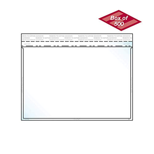 Envelope Crystal Clear Booklet Style 6" x 9", Permanent Tape (5.5″ x 8.5″ Insert Size) Holds Booklets, Catalogs and Brochures. - Box of 500