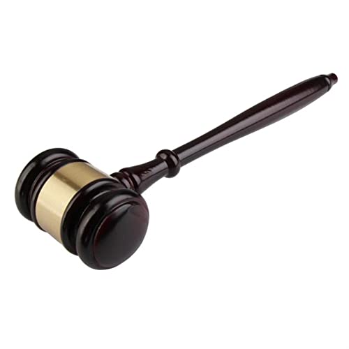 ZHIQISHI Hammer setHandmade Wooden Auction Hammer for Lawyer Judge Handcrafted Gavel Court Hammer for Auction Sale Decor Black (Color : Hard Wood)(Hard Wood)