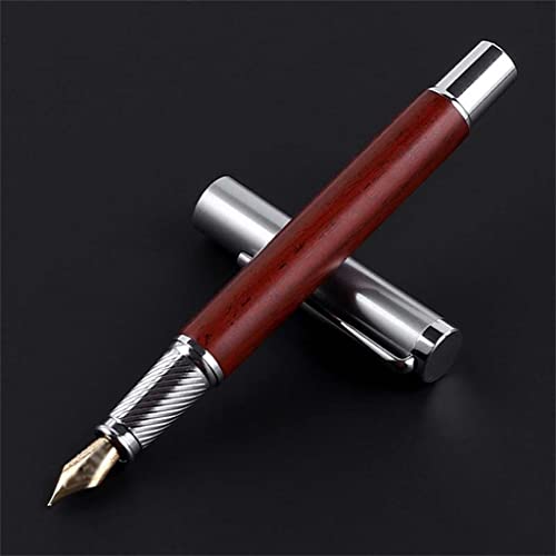 MWUCAIXIA Fountain Pen Writing Signing Calligraphy Pens 0.5mm Office Stationery Supplies (Color : Black, Size : 1)
