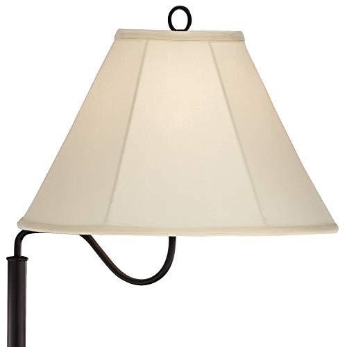 Regency Hill Marville 55" Tall Mission Style Floor Lamp with End Table