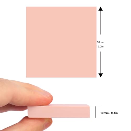 70 Pcs 2"x2" Rubber Carving Blocks, Square Linoleum Blocks, Square Stamp Carving Blocks for Printmaking, Linocut Artists, Crafts and More,(Pink) by KUKLIPJIM.
