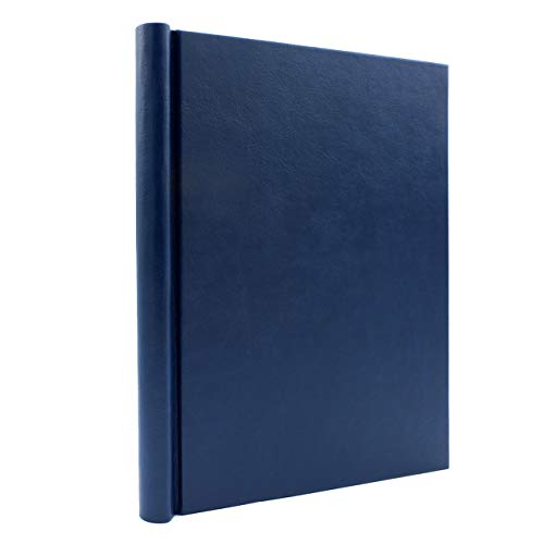 Faux Leather Springback Thesis Binder - Blue, 1" Spine, by Bindertek