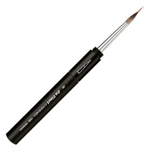 da Vinci Watercolor Series 1599 Casaneo Travel Brush • Inlaid Liner • New Wave Synthetics • Urban Sketching