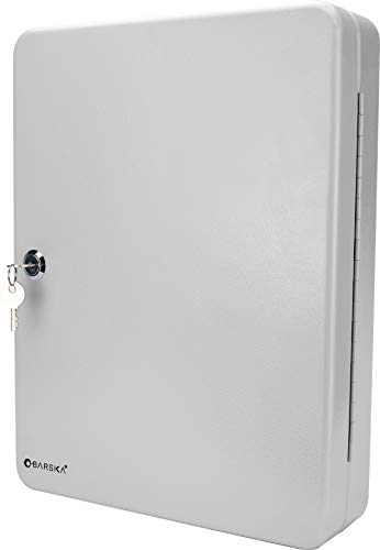 winbest Barska Key Lock Box 90/57 /50 Capacity, Key Holder Wall Mount Lockbox, Steel Key Organizer Cabinet for Home, Office, Property Managers and Rental Hosts
