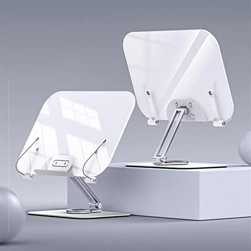 RVCSJAY Book Stand Reading Holder in Bed Rotatable Support 360 Aluminum Alloy Turntable Portable Solid