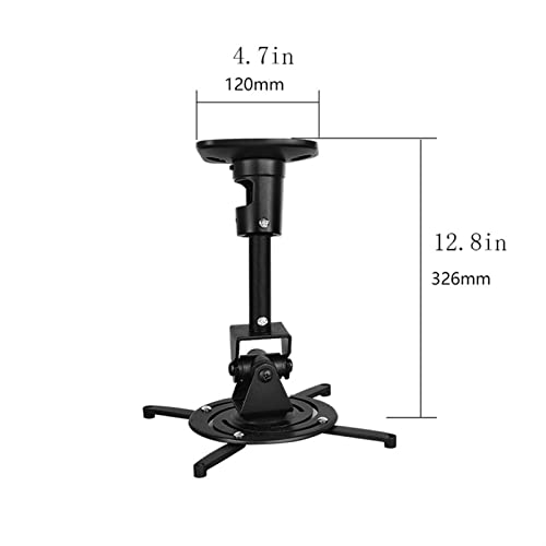 Projector Mount Bracket Projector Shelf Home Heavy-Duty Wall-Mounted Projector Rack Office Living Room Conference Room Universal Ceiling Projector Stand can be Adjusted Freely Projector Stand (Color