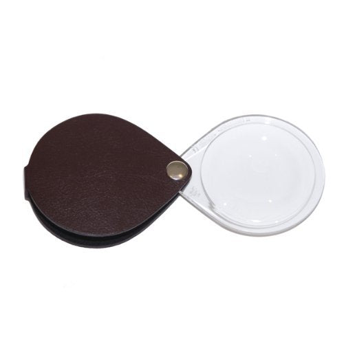 3.5X Eschenbach Leather Folding Teardrop Pocket Magnifier