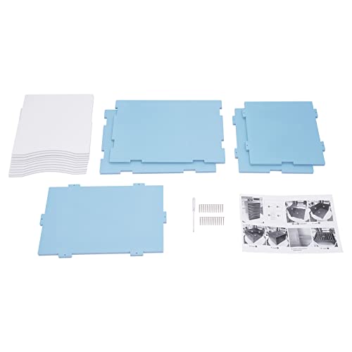 MhdunueSK Mail Organizer Countertop, 11 Compartments Literature Organizer, Student Mailboxes for Classroom, Mail Sorter for Office (Blue)