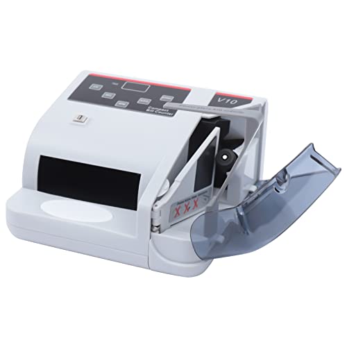 Money Counter Machine with UV/MG/WM Counterfeit Detection and LCD Display, 600Pcs/min Bill Counter Support Multi-Currency Counting, 100-240V