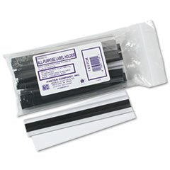 Clear Magnetic Label Holders, Side Load, 6 x 1, Clear, 10/Pack (1 Pack)