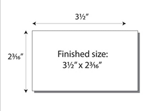 Print-Ready Name Badge Inserts (2-3/16" x 3-1/2"), 10-UP, Perfed on 8-1/2" x 11" White 67lb Vellum Paper - 100 Sheets (1,000 Inserts)