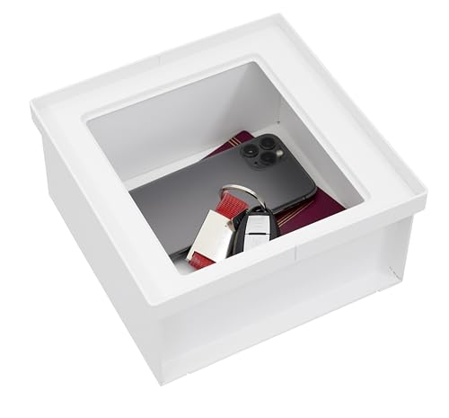 ARREGUI Terra Hidden Safe for Home, Floor Safe, Secret Compartment for Money, Discreet Money Hideout, Floor Money Box, Secret Hideout, Small Hidden Safe, 10 x 20 x 20 cm, 2.3 L, White