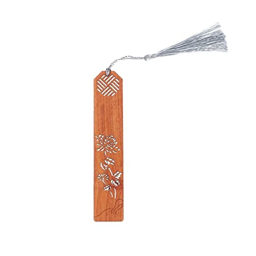 OISNGWNG Retro Bookmark Hollow Book Mark Tassels Handmade Bookmarks Clip Stationery Gift