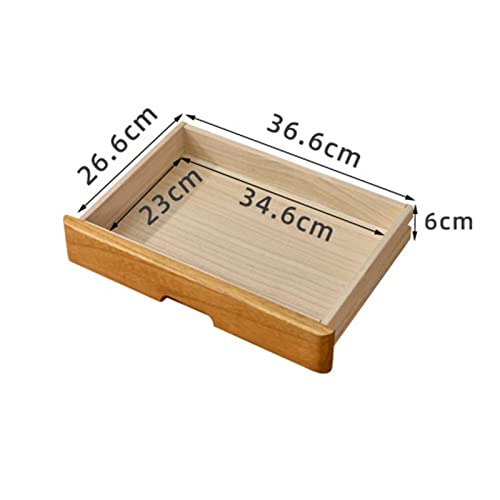 SDVantage A4 Flat File Cabinet, 4-Layer Drawer Type Desktop Storage Box/Cabinet, Office Supplies and Sundries Desk Organizers in Solid Wood (A One Size)