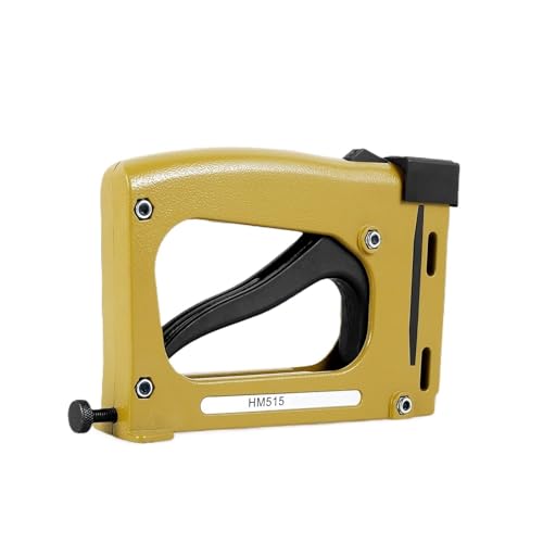 Oil-Free Pneumatic Staple Gun Heavy-Duty Stapler Picture Frame Nail Gun with 1000pcs Nails Manual Tacker Framing Pin Stapler Lightweight Nail Tacker