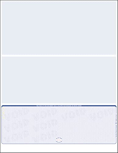 2000 Blue- Scallop Laser Check Stock, (Check at Bottom) Blank Laser Checks, Laser Check, Bank Checks, Business Checks, or Personal Checks