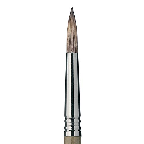 Escoda Modernista Series 4075 Long Handle Artist Oil & Acrylic Brush, Round, Size 22