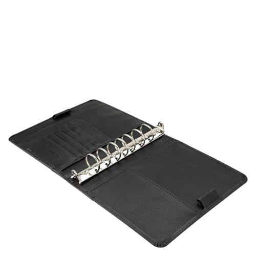 FranklinCovey - Franklin Ring-Bound Binder for FranklinCovey Planners | Leather Open Binder (Classic, Black)
