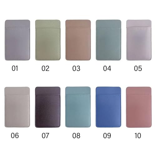 Dnyucen 5 Pc Double-Layer Leak-Proof Pen Pouch PU Leather Pocket Protector Large Capacity Pencil Case(Color09)