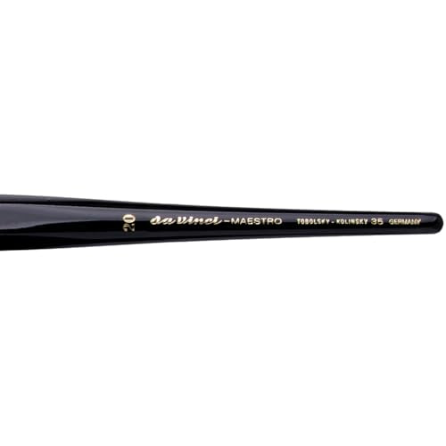 da Vinci Watercolor Series 35 Maestro Paint Brush, Round Long Taper Kolinsky Red Sable, Size 20 (35-20)