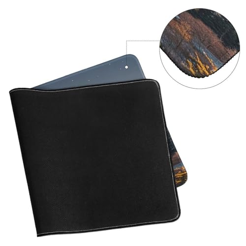Yokohama Moon Locked Edge Desk Mat & Mouse Pad Premium Rubber Desk Protector Large Size for Laptop/Keyboard Multi-Size Optional for Home Office Internet Cafe