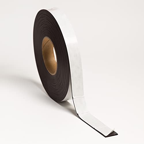 U Brands Magnetic Tape Roll with Peel and Stick Adhesive Back, 1" x 50'