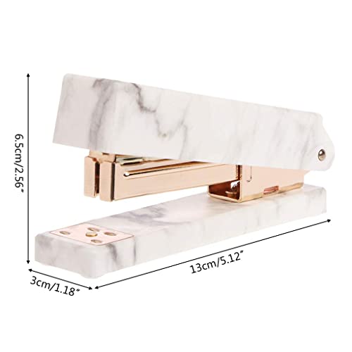 MVUYO FMURY Marble Stapler - Desktop Binding Supplies Student Medium and Small Stapler(E)
