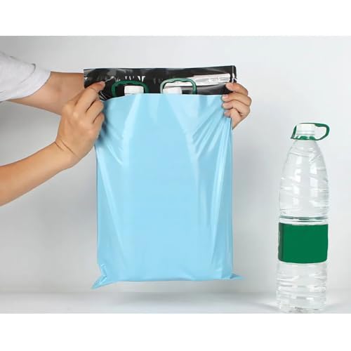 YINUK 50pcs Blue Degradable Mailer Bag Package Envelope Self Adhesive Poly Courier Packaging Bag Parcel Storage Organizer(50x60cm)