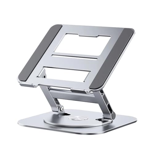 XDSRFVW Laptop Stand 360° Rotatable Notebook Holder Liftable Desk Riser Aluminum Alloy Compatible