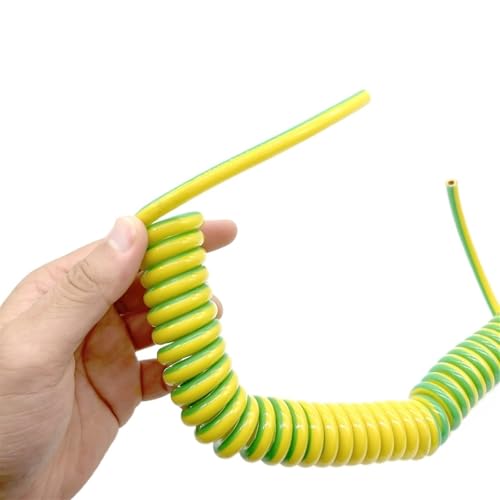 1 Core Coiled Curly Mains Flex Cable Extendable Power Cord AWG 8-18