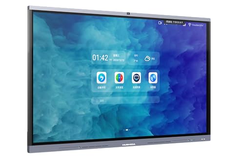 HUSHIDAGLOBAL Smart Board D5 75" 48MP Camera for Education and Meeting Android and Windows System