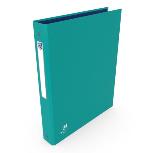 OXFORD Pack of 2 A4 4 Ring Binders 40 mm Spine Bicolor Recyc+ Colours Blue