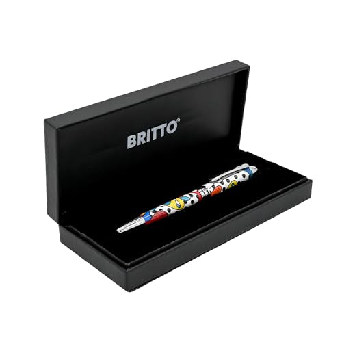 Britto Premium Rollerball Pen - Extra Fine Point with 0.5mm Premium-Grade Refillable Liquid Black Ink, Smooth Precision Writing & Quick Drying Pen for Journaling (Japanese, Camouflage)